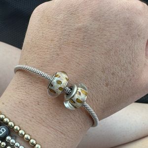 RETIRED Pandora Leopard print Pandora charms